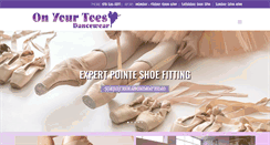 Desktop Screenshot of onyourtoesdancewear.com